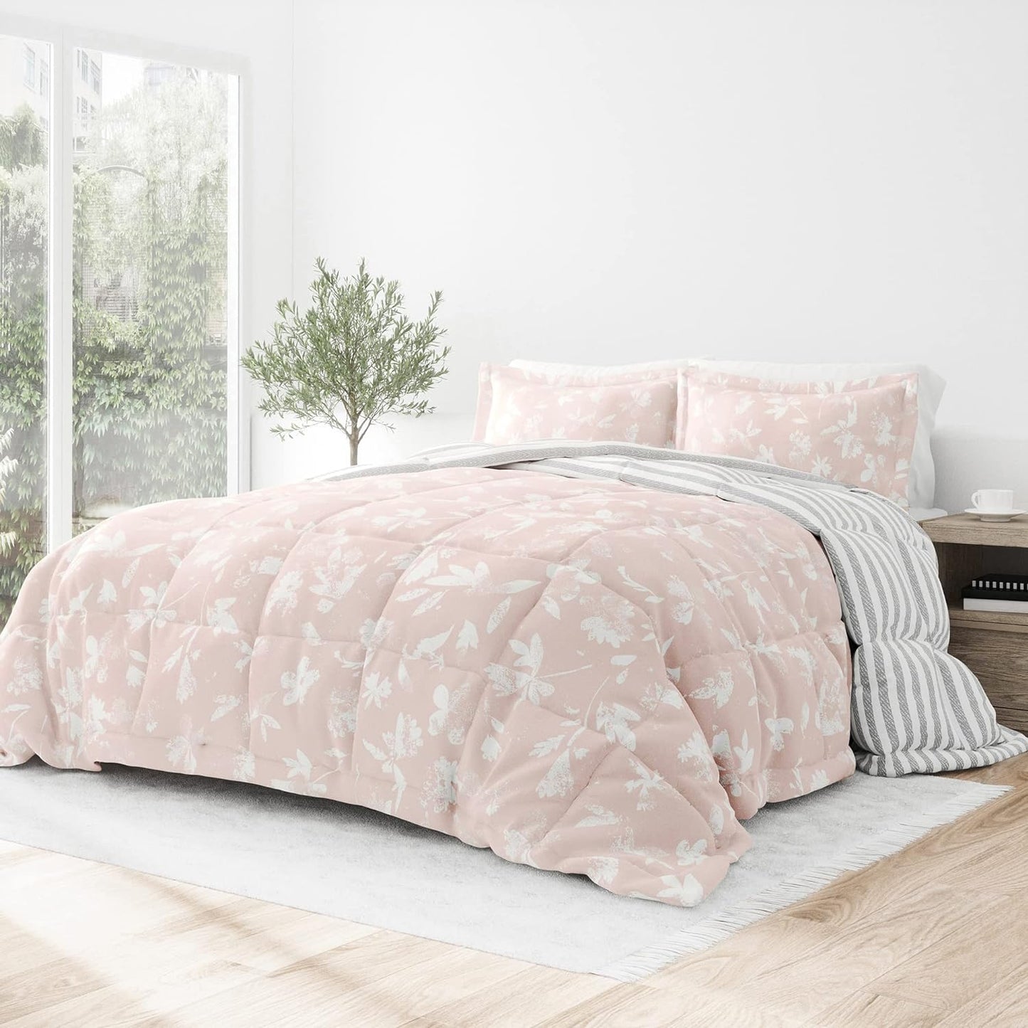 Linen Market Reversible King Size Comforter Set (3 Piece) - Bring Luxury Home with Our Soft and Lightweight Down Alternative Comforter King Set - This Includes Your King Comforter and 2 Pillow Shams