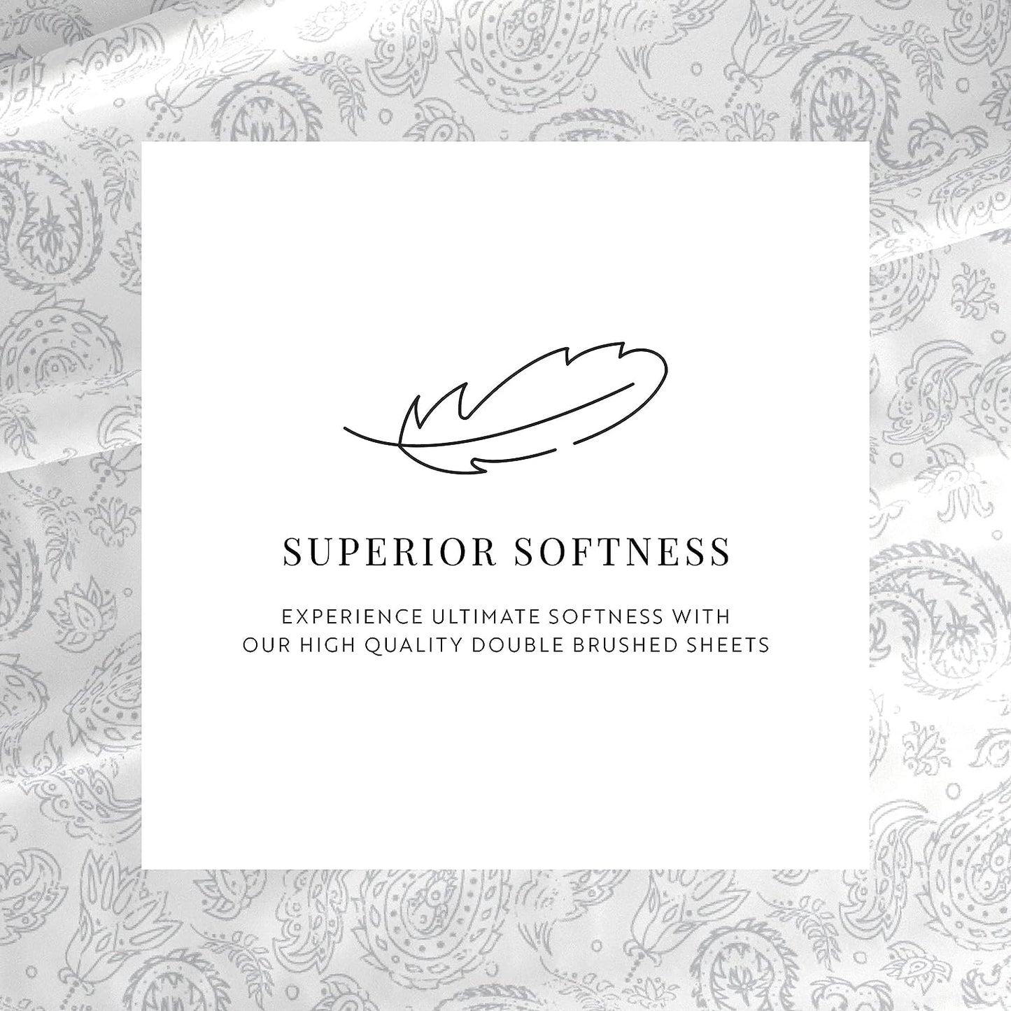 Linen Market 3 Piece Twin Bedding Sheet Set (Gray Floral) - Sleep Better Than Ever with These Ultra-Soft & Cooling Bed Sheets for Your Twin Size Bed - Deep Pocket Fits 16" Mattress