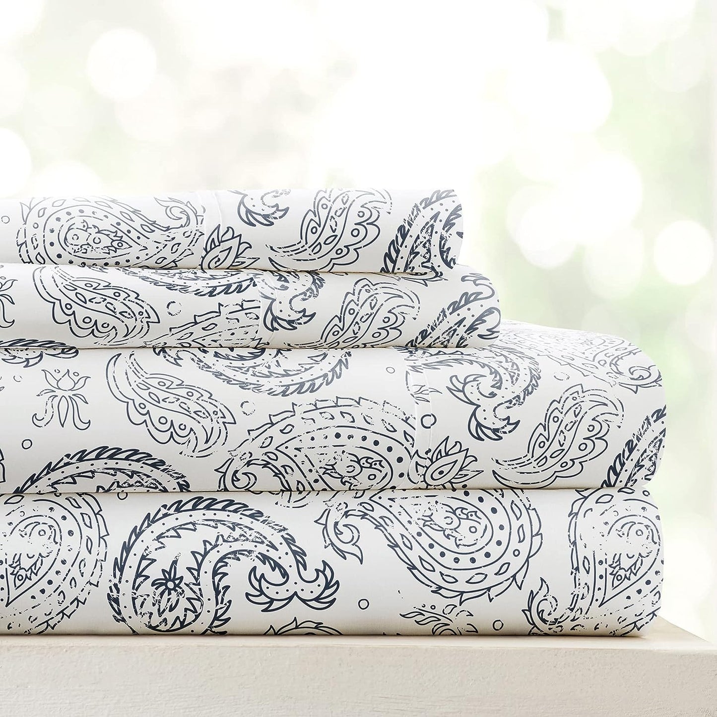 Linen Market 3 Piece Twin Bedding Sheet Set (Navy Floral) - Sleep Better Than Ever with These Ultra-Soft & Cooling Bed Sheets for Your Twin Size Bed - Deep Pocket Fits 16" Mattress