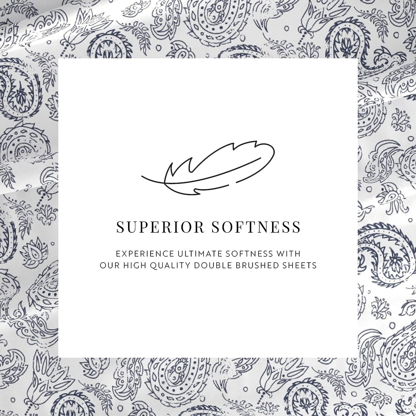 Linen Market 3 Piece Twin Bedding Sheet Set (Navy Floral) - Sleep Better Than Ever with These Ultra-Soft & Cooling Bed Sheets for Your Twin Size Bed - Deep Pocket Fits 16" Mattress