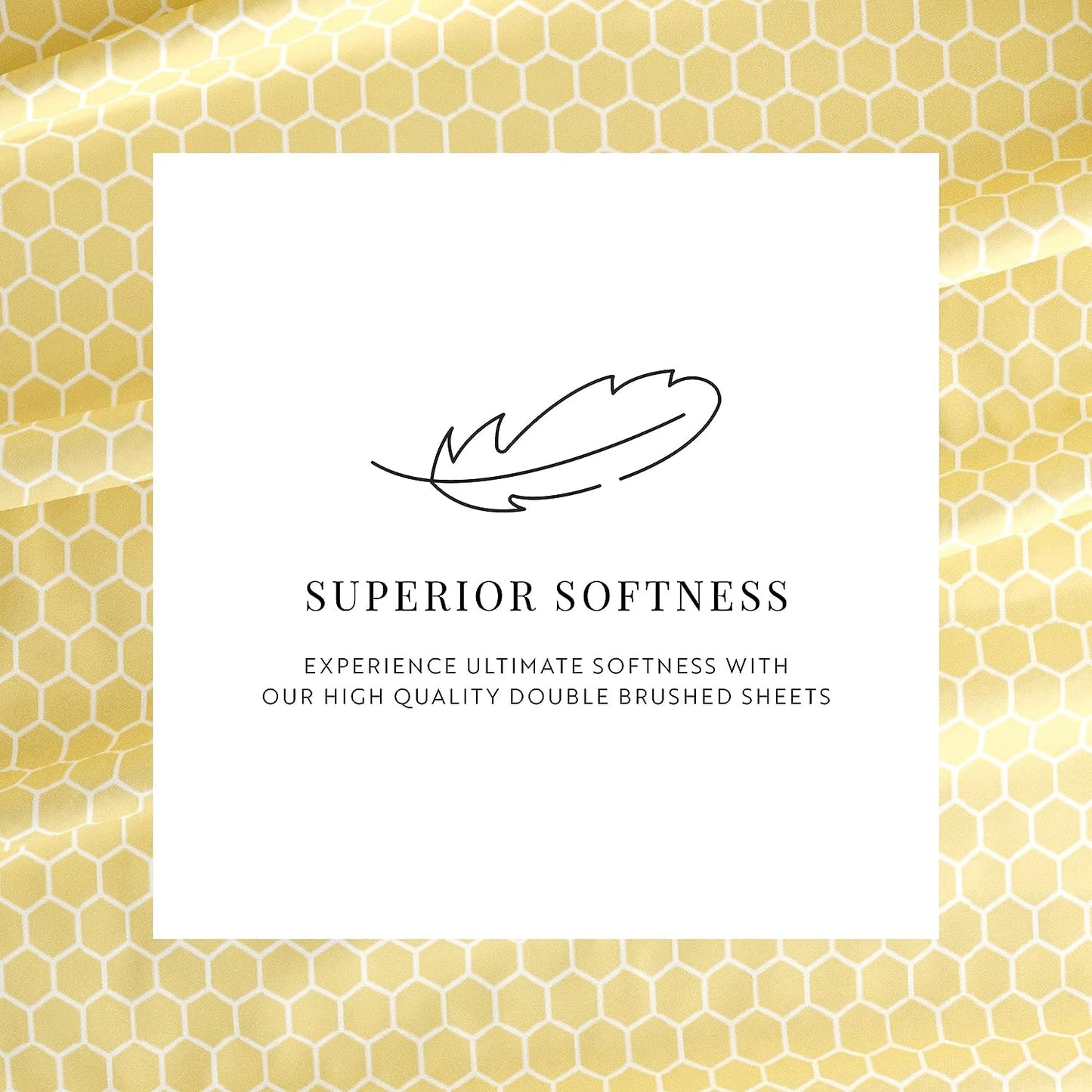 Linen Market 4 Piece California King Bedding Sheet Set (Yellow Geometric) - Sleep Better Than Ever with These Ultra-Soft & Cooling Bed Sheets for Your Cal King Size Bed - Deep Pocket Fits 16" Mattress
