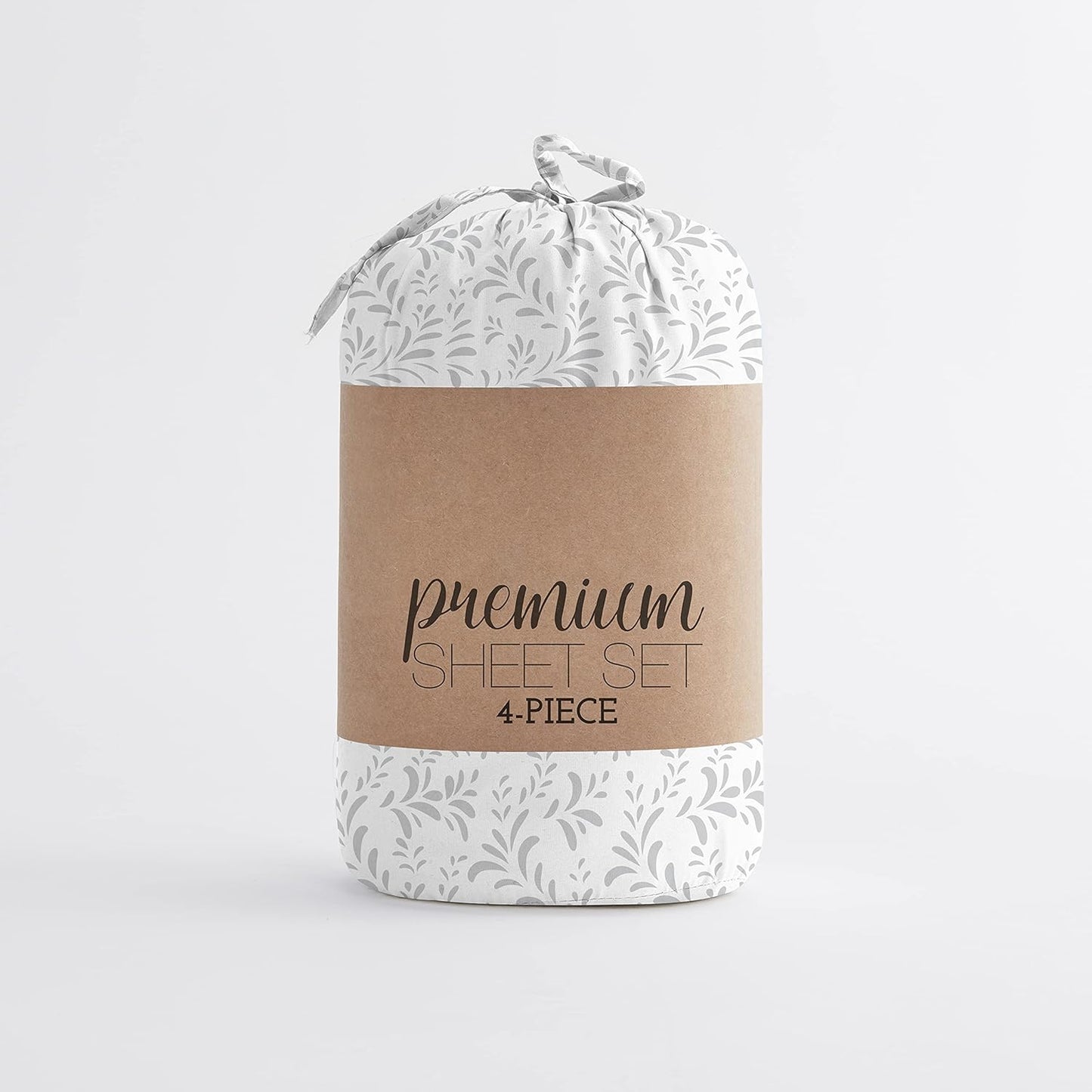 Linen Market 3 Piece Twin Bedding Sheet Set (Gray Vines) - Sleep Better Than Ever with These Ultra-Soft & Cooling Bed Sheets for Your Twin Size Bed - Deep Pocket Fits 16" Mattress