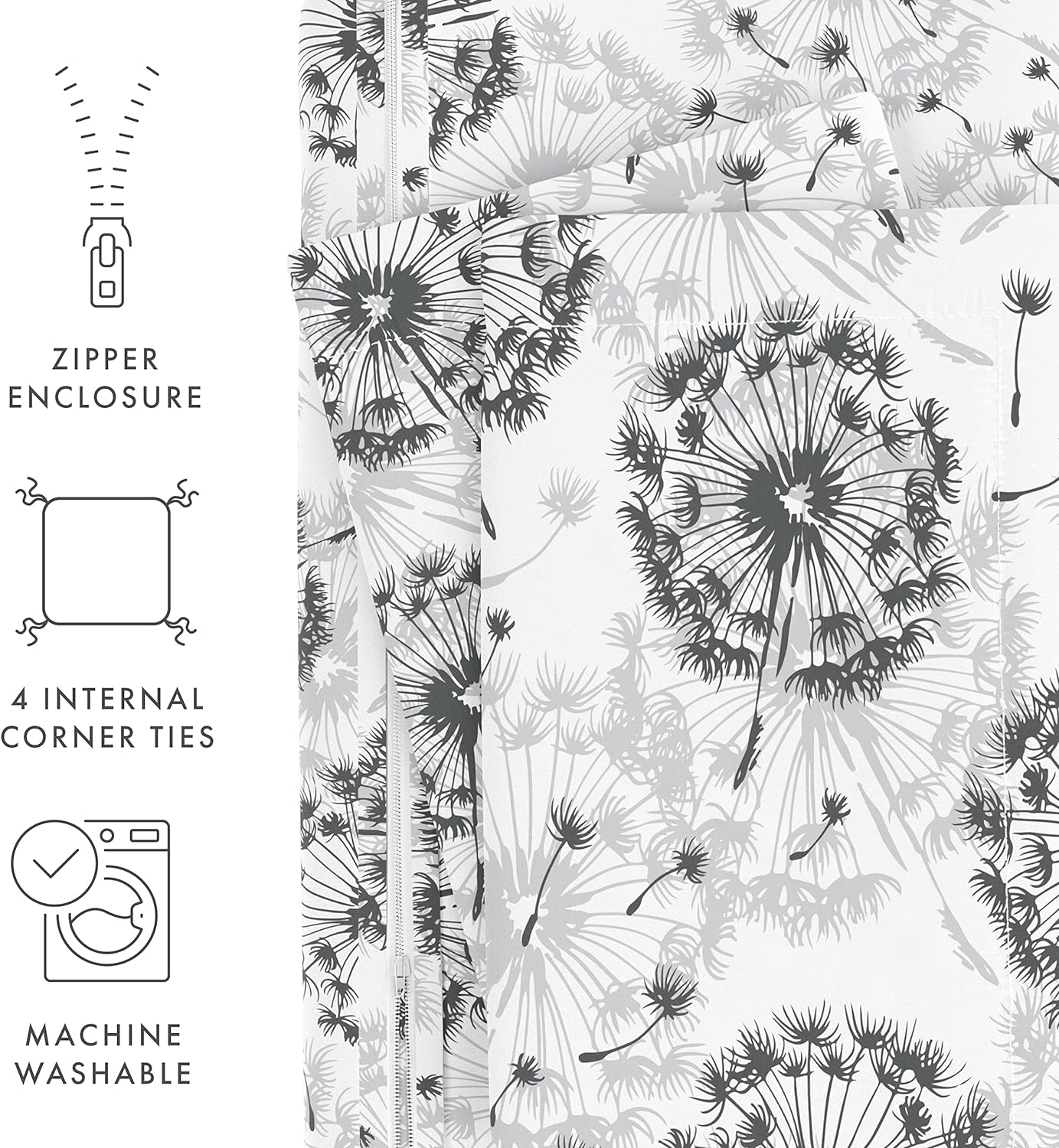 Linen Market Twin Duvet Cover (Light Gray) - Experience Hotel-Like Comfort with Unparalleled Softness, Exquisite Prints & Solid Colors for a Dreamy Bedroom – Duvet Cover Twin Set with 1 Pillow Sham