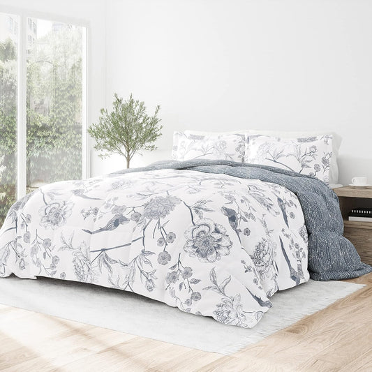 Linen Market Reversible Twin/Twin XL Comforter Set (2 Piece) - Bring Luxury Home with Our Soft and Lightweight Down Alternative Comforter Twin Size - This Includes Your Comforter and 1 Pillow Sham