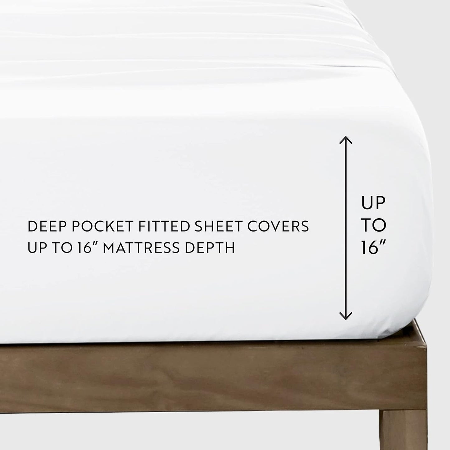 Linen Market 4 Piece California King Bedding Sheet Set (Gray Scallops) - Sleep Better Than Ever with These Ultra-Soft & Cooling Bed Sheets for Your Cal King Size Bed - Deep Pocket Fits 16" Mattress