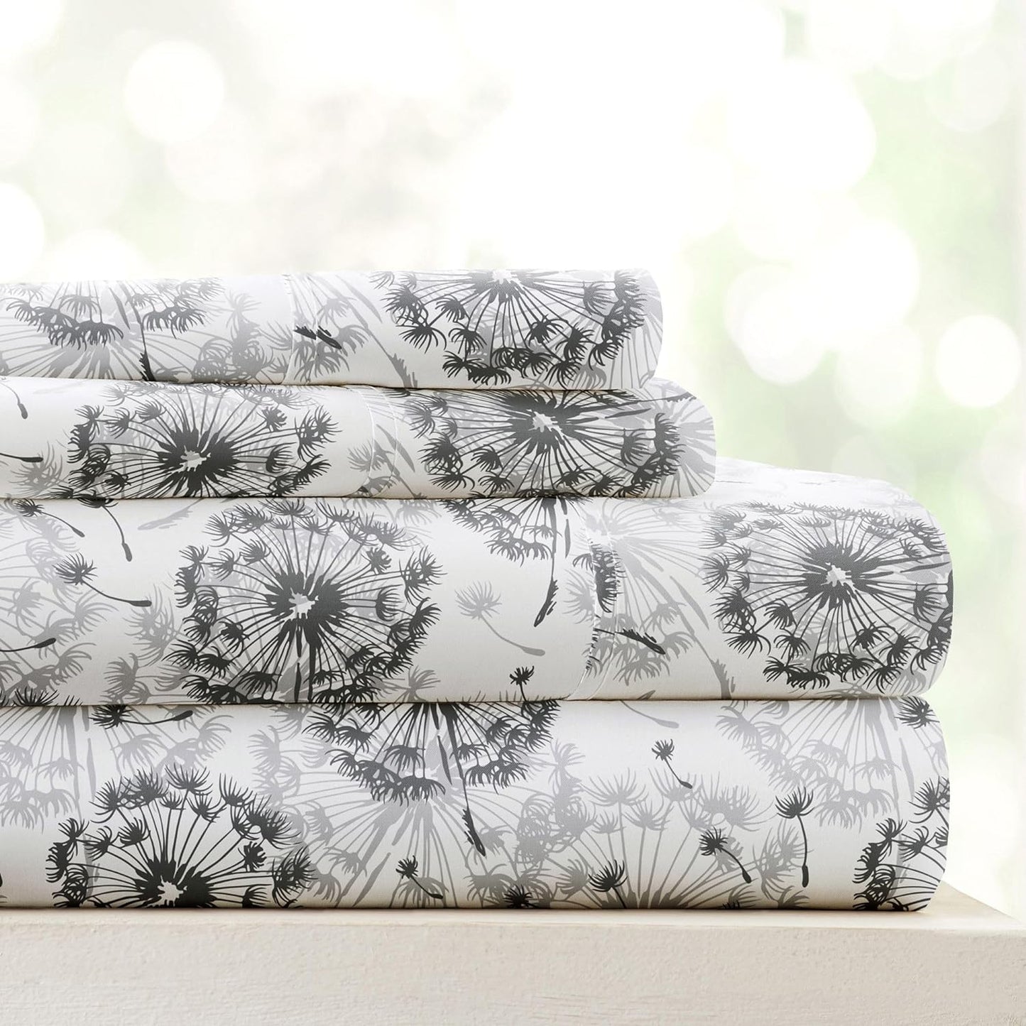 Linen Market 3 Piece Twin Bedding Sheet Set (Gray Floral) - Sleep Better Than Ever with These Ultra-Soft & Cooling Bed Sheets for Your Twin Size Bed - Deep Pocket Fits 16" Mattress